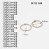 Ivan Suministro Transfronterizo de Anillos a Presión Anillos de Encuadernación Desmontables DIY Plata Anillos para Libreta Libro de Actividades
