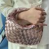 Bolsas de Bolinho Europeias e Americanas da Moda, Bolsas Croissant Trançadas à Mão com Nó, Bolsas de Mão de Luxo, Bolsas de Jantar, Nuvens