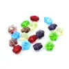 Contas moldadas atacado contas de cristal pingente pequeno 14mm furo médio forma de floco de neve material de decoração crianças material de contas