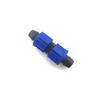 Fabricante en stock riego por goteo con accesorios de tubería de bloqueo de tapa azul Tubería PE bloqueo de tubería de riego por goteo bloqueo de derivación de tres vías