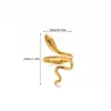 Anillo con forma de serpiente de oro de 18 quilates transfronterizo de Amazon Acero de titanio No se decolora Anillo personalizado elegante Anillo de acero inoxidable Al por mayor