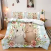 Juego de Cama de Tres Piezas Shein Temu Serie Pascua 3 Juego de Cama Decorativo de Tres Piezas Se Puede Emitir Jit