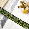 Fita bordada de estilo étnico com flores e pássaros largos, renda para roupas étnicas Miao e Yi, acessório de acabamento para traje de performance de minoria étnica