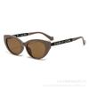 2025 Nuevas Gafas de Sol Polarizadas para Mujer Estilo Ojo de Gato Marco Pequeño Patas Metálicas Estampadas Lujo Accesible de Alta Gama Parasol Cruzado Gafas de Sol