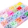 Macaron translúcido, paquete de 24, paquete de 15, paquete de 10, en caja, partículas de pintura de fuego, sello de cera, partículas de cera, sello, cuenta de mano, bricolaje