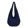 Bolso Tote Tejido de Primavera Nuevo para Mujer, Gran Capacidad, Bolso de Hombro Versátil para el Trabajo, Bolso Tote Casual Estilo Coreano
