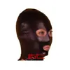 Encantador Color T02 Casco Negro con Ojos y Boca Abiertos, Máscara de Disfraz para Rodaje de Cine y Televisión Discoteca, Máscara Ajustada para Cine y Televisión