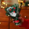Flores Creativas de Lana Tejidas para Navidad, Pequeños Ramos para Reuniones Anuales, Flores Artificiales para Maestros, Pequeños Regalos del Día de San Valentín