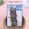 Imán para Refrigerador de Yantai Artesanía de Madera y Epoxi Producto Cultural y Creativo Imán para Refrigerador de Zona Escénica Souvenir Turístico Ciudad de la Marea Nacional