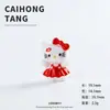 Nueva Figura de Hello Kitty de Dibujos Animados 3D de Color Sólido, Accesorio DIY de Venta Caliente al por Mayor, Adorno Creativo de Escritorio
