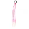 Chica Linda Transfronteriza Peluca Colorida Cuerda para el Cabello Trenza Retorcida de Princesa Goma Elástica para el Cabello Cola de Caballo Moda Accesorios para el Cabello de Niños