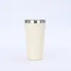Taza de café simple multicolor de 16 oz, taza de acero inoxidable 304 de doble capa con aislamiento al vacío, taza portátil para coche al aire libre