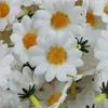 Simulação DIY 4cm Pequena Crisântemo Girassol Girassol Flor de Simulação Crisântemo Flor de Tecido Cabeça