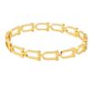 Pulsera sencilla de moda europea y americana transfronteriza de acero de titanio con forma de herradura a cuadros hueca pulsera de acero inoxidable para damas al por mayor