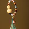Pulseira de cabaça multi-tesouro Tassel de cabaça Folu pulseira de mão colorida criativa DIY decorações de carro pendente de carro