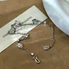 Pulsera de Plata de Ley S925 Crayon Shin-Chan Animación de Dibujos Animados Verano Estilo Simple Minimalista Estilo Ins Joyería de Plata de Nicho