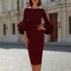 2026 Amazon comercio exterior transfronterizo estilo nuevo europeo y americano elegante y sexy body ajustado con mangas de volantes