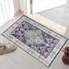 Felpudo de entrada, felpudo de entrada, felpudo de estilo étnico para el hogar, alfombra de TPR lavable con base plegable