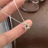 Colar com Pingente de Estrela Vazada de Verão Coreano de Alta Qualidade para Mulheres, Nicho Versátil, Corrente para Clavícula Tendência, Acessórios, Joias, Atacado