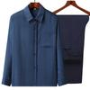 Roupa de Algodão e Linho do Papai Camisa de Manga Curta de Verão Roupas Masculinas Camisa Fina de Verão plus size para Avô de Meia-idade e Idoso