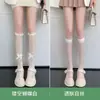Calcetines Blancos de Encaje Estilo Puro Deseo Hasta la Pantorrilla Calcetines JK para Mujer Media Pantorrilla Encaje Negro Estilo Japonés Medias Blancas Media Pierna Lolita