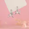 Selección Artística: Pendientes de Aro Completamente Diamantados Creativos de Moda Estilo Ins para Mujer, Exquisitos Clips para Orejas Dulces con Lazo de Cinta y Perla para Mujer
