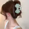 Pinza para el pelo de verano estilo ins con bloques de color para mujer, pasador lindo de lunares japoneses para niña, pinza de tiburón grande para recogidos.