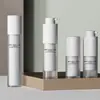 Bomba Rotatoria Ps Tipo Prensa Botella de Vacío 50ml Botella Rellenable para Crema de Ojos Redonda Doble Capa Botella Rellenable para Base de Maquillaje Líquida Loción