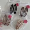 Serie de Colores Café Té con Leche Pinza para Flequillo Cabello Suelto de la Frente Pinza de Gota de Agua Linda Versátil Pinza Lateral Accesorios para el Cabello Nuevo Estilo para Mujeres
