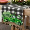 Fornecedor da Fábrica Fornece Bandeirinhas de Mesa para o Dia de São Patrício, Impressão em Tecido para Decoração de Casa, Toalhas de Mesa Térmicas, Atacado Multicor e Multiestilo