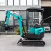 Exportación Excavadora Agrícola Fábrica Mini Excavadora Hidráulica 1800kg Construcción Trituración Máquina de Gancho Pequeño