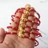 Pulsera trenzada de cuerda roja del Año del Caballo 2026 para el Zodiaco del Año del Caballo, Pulsera de Año Nuevo que Atrae la Riqueza Regalo