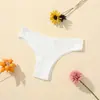 Nuevos Pantalones Brasileños Cómodos de Hilo de Algodón Puro para Mujer de Cintura Baja Control de Abdomen Transpirables Doble Capa Ropa Interior Femenina Procesamiento y Personalización