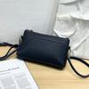 Cross-border Bolsa de couro genuíno pequena quadrada transversal Bolsa feminina da moda Camada de couro de vaca Bolsa de mão feminina Carteira Bolsa de ombro combinando 9528