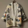 2026 Novo Site Independente Transfronteiriço Temu Kimono Cardigan Ukiyo-E Vintage Roupão Capa Unissex Roupa Casual