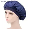Touca de Dormir de Cetim Personalizada para Amazon, Chapéu de Tricô com Imitação de Seda e Aba Estreita para Mulheres, Touca de Cetim de Cor Sólida para Cuidados com o Cabelo