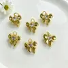 Coração de Cobre Flor Rosa Laço Pegada de Patinha de Cachorro Palmeira Pingente Pulseira Colar Brincos Acessórios de Joias DIY Materiais