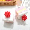 Simulación 3D Fruta Crema Pastel Resina Accesorios Pegamento de Crema DIY Accesorios para el Cabello Llavero Decoración de Hebilla de Zapato de Coche