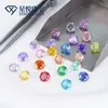 Wuzhou Gem 5A Corte Milênio Rosa Zircônia Colorida Redondo Oito Lados Fundo Pontiagudo Joia Nail Art Combinando Cor da Pedra Zircônia Pedra Bruta