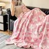 2026 Nuevo Modelo Manta de Lana de Alpaca Jacquard Catiónico Gruesa de Doble Cara Clase A, Manta de Siesta de Lujo