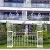 Suporte de Flores em Arco de Ferro Forjado, Treliça em Arco para Rosas Trepadeiras para Jardim Externo, Pátio, Vila com Porta, Treliça para Clematis Trepadeira