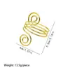 Anillos Dorados Redondos para Servilletas Transfronterizos para Restaurantes y Hoteles, Portaservilletas de Metal, Vajilla de Boda, Anillos Decorativos para Platos