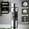 Copo de Água Isolado com Medição de Temperatura em Aço Inoxidável 304 de Grande Capacidade, Portátil para Exterior, Fitness, Chá, Água, com Tampa Dupla, Chaleira de Viagem