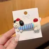 Presilha de Cabelo Desenho Animado Fofo de Cachorro Dachshund Floresta Retrô Presilha Bico de Pato Fina Engraçada Presilha Lateral para Franja de Estudante