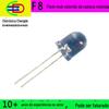 F8mm perna longa cabeça redonda transparente colorido flash vermelho verde azul flash LED lâmpada de plugue direto contas de LED diodo emissor de luz troca rápida
