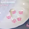 Celebridade online garota bonita mocha borboleta joias para unhas atacado cor de doce macaron diamante plano diy decoração de unhas