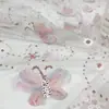 Venda Direta de Fábrica Flor de Contas Borboleta Bordado a Laser Tecido Roupa Vestido Traje de Palco Artesanal DIY Tecido de Malha