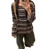 Camiseta de Manga Larga Nueva Primavera/Otoño 2026 para Mujer Estilo Coreano Retro Holgada Capa Interior Capa Base Top Perezoso Oversize
