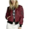 Ebay AliExpress Explosiones Otoño e Invierno Europeo y Americano Nuevo Color Sólido Corto Moda Cremallera Chaqueta Exterior Chaqueta Corta