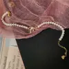 Pulsera de Perlas y Lazo Ins de Dongdaemun Nueva Coreana de Moda Estilo Celebridad de Internet Hada Joyería Artesanal Elegante y Simple